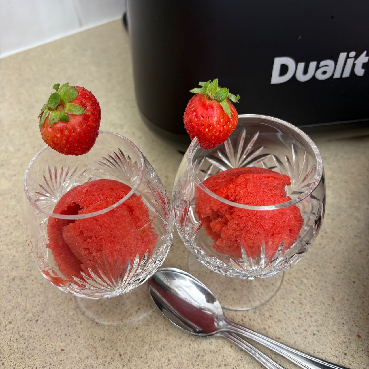 Testing the Dualit Ice cream maker at home