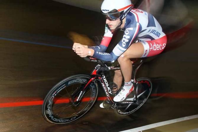 Jelle Vanendert in full flight on his Ridley time trial machine