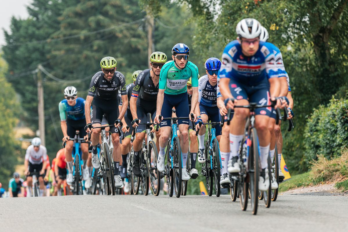 Picture by Elliot Keen&acirc;&acirc;&acirc;&acirc;/British Cycling/via SWpix.com - 07/09/2024 - Lloyds Bank Tour of Britain 2024 - Stage 5: The West Northamptonshire Stage Northampton to Northampton - Stevie Williams (Israel - Premier Tech)