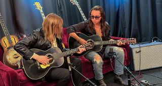 Chris Turpin and Jake Kiska jam on their one-of-one Pre-War inspired custom Martin acoustics in the Guitar World video studio.