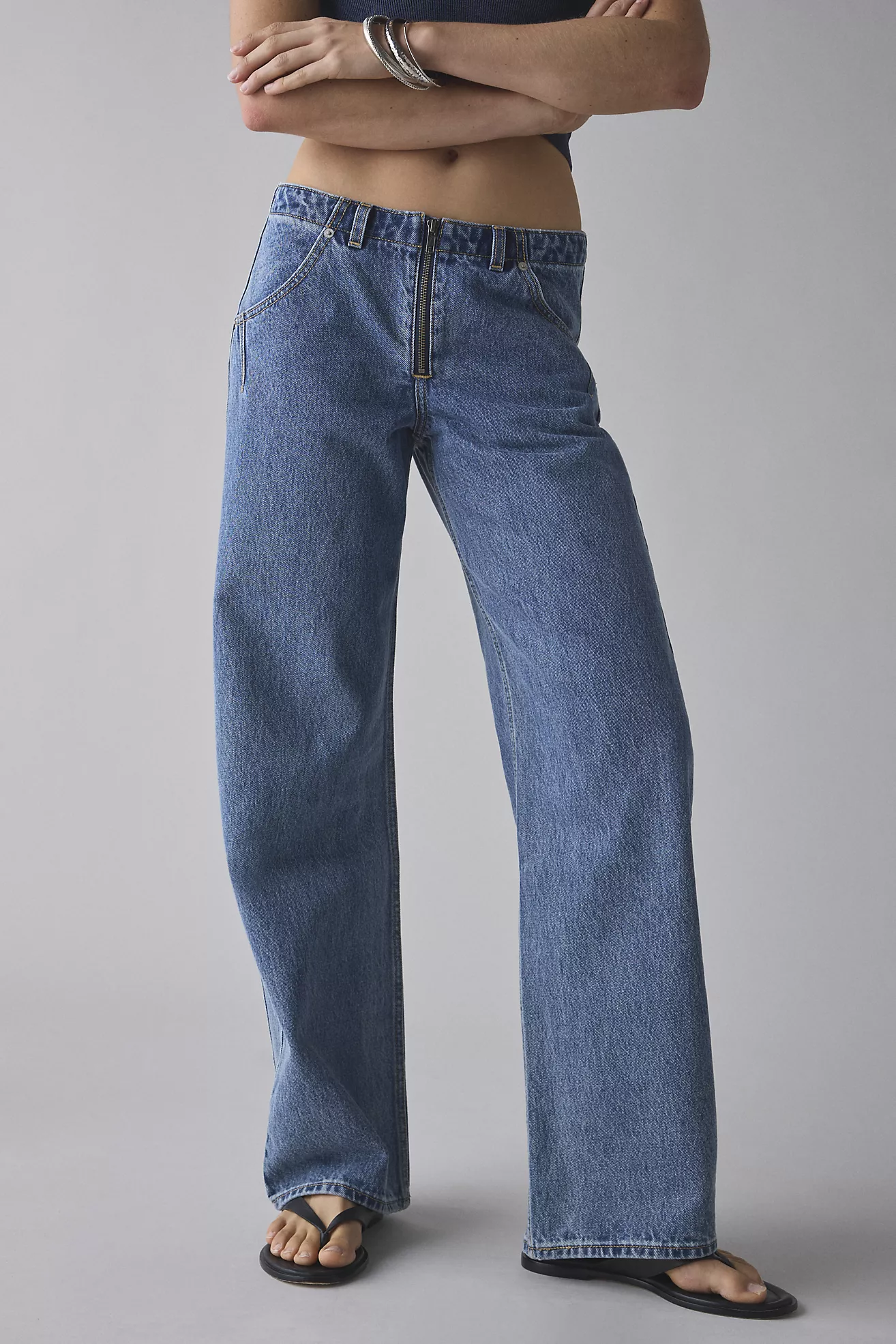 Levi&amp;rsquo;s&amp;reg; Low Loose Styled Zipper Straight Jean