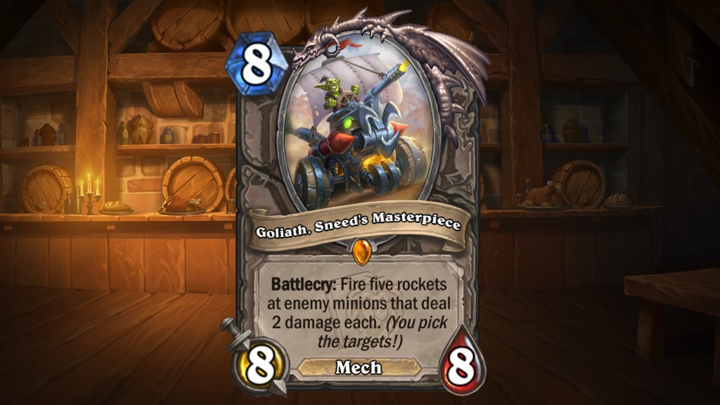 Legendary cards from Hearthstone's The Deadmines mini-set.