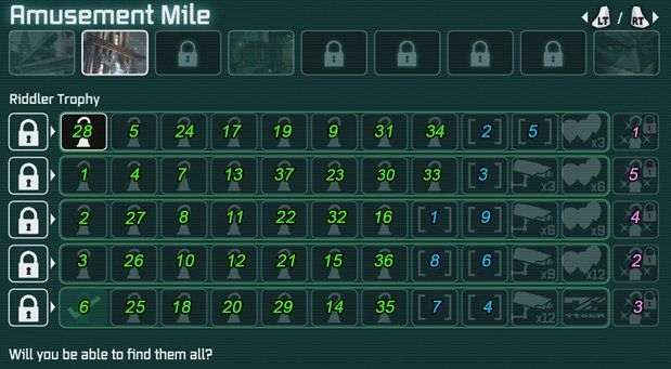 Amusement Mile Riddler Trophies - Batman: Arkham City Riddler challenge ...