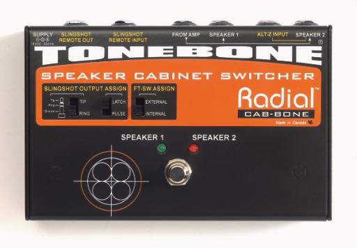 Radial&#039;s Cab-bone: a speaker cabinet switcher.