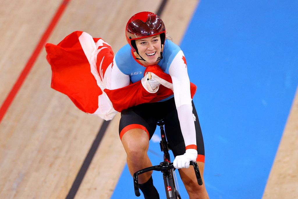 Olympic sprint champion Kelsey Mitchell (Canada)