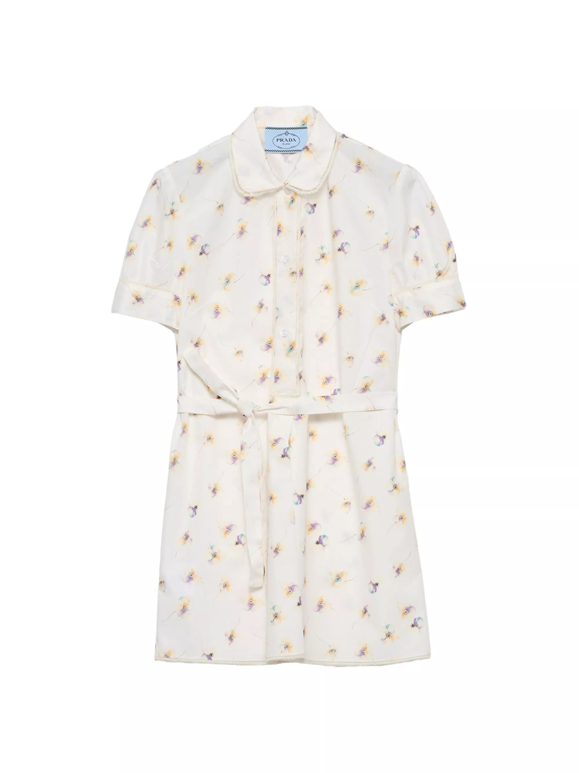 Floral Print Poplin Mini Dress