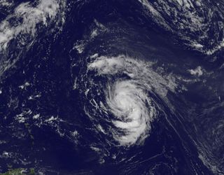 Tropical Storm Nadine satellite image