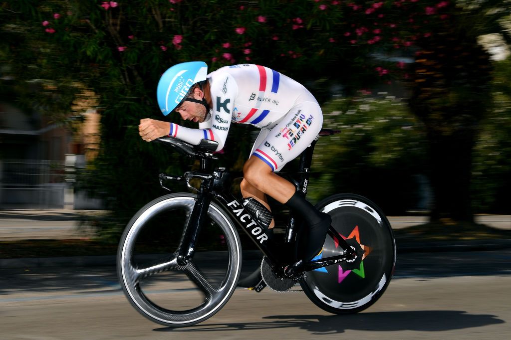SAN BENEDETTO DEL TRONTO ITALY SEPTEMBER 14 Alex Dowsett of The United Kingdom and Team Israel StartUp Nation during the 55th TirrenoAdriatico 2020 Stage 8 a 101km Individual Time Trial in San Benedetto del Tronto ITT TirrenAdriatico on September 14 2020 in San Benedetto del Tronto Italy Photo by Justin SetterfieldGetty Images