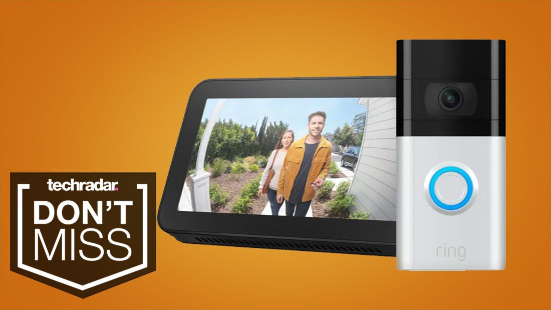 Amazon Echo Show 5 and Ring video doorbell paired in epic Prime 