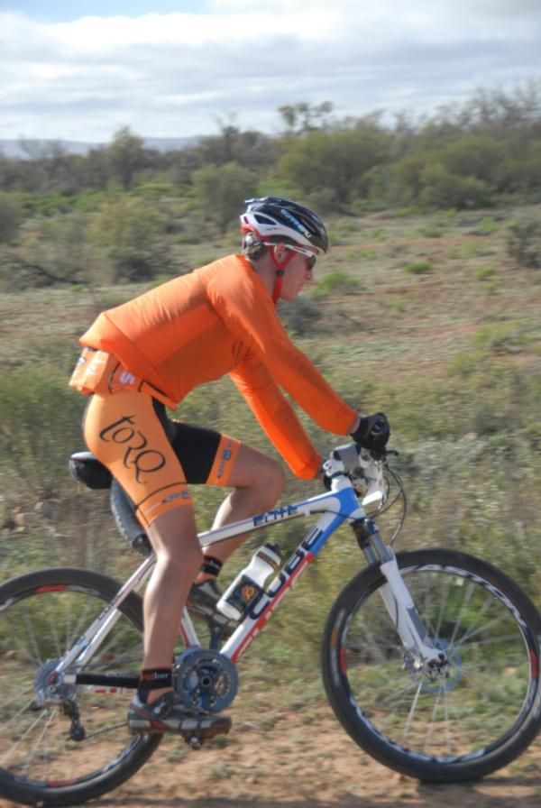 Robbie in the Mawson marathon