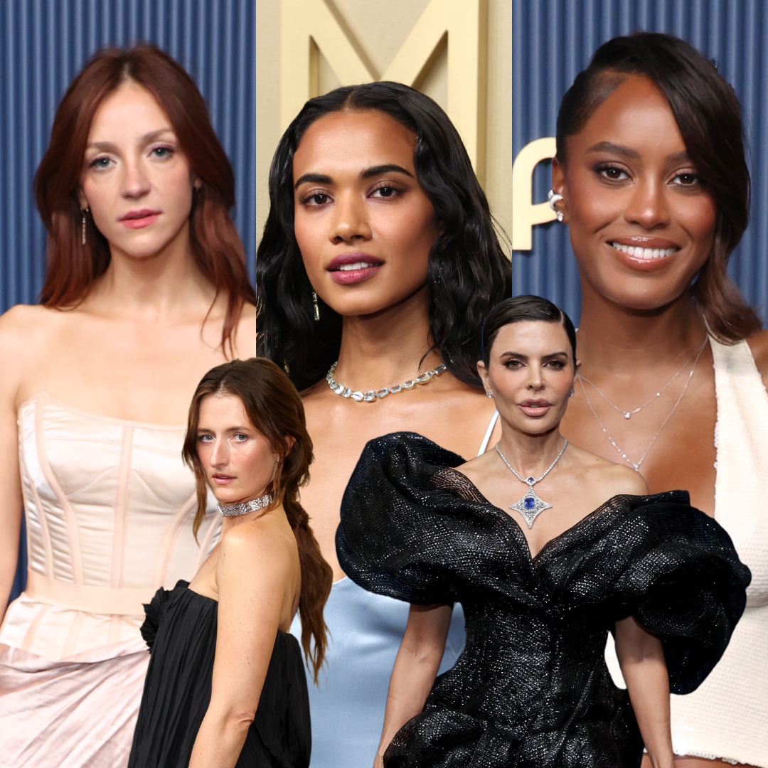 collage of best beauty looks at the grammys, abby elliot, grace gummer, lisa rinna, ciara miller