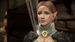 An elf Gray Warden from Dragon Age: Origins