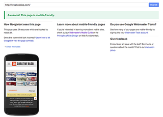Use the Google Mobile-Friendly Test Tool to ensure your website is mobile optimised