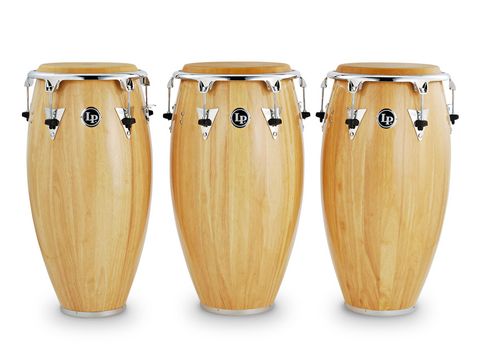 The congas are stave-constructed from substantial Siam Oakwood.