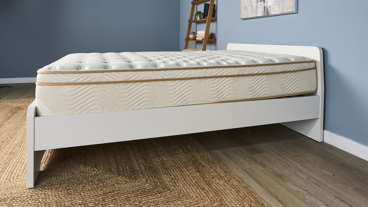 Side shot of the Saatva Classic mattress