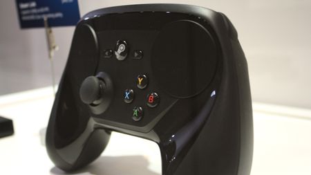 Steam Controller at GDC 2015.