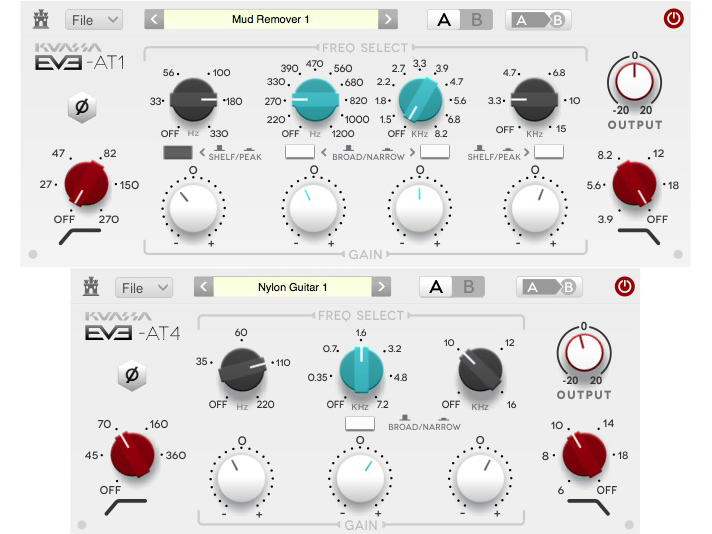 Kuassa EVE-AT1 and EVE-AT4