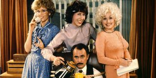 Jane Fonda, Dolly Parton, Lily Tomlin, and Dabney Coleman in 9 to 5