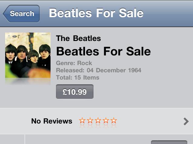 Beatles on iTunes