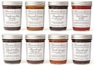 Handwriting samples from the 1930s inspired this set of jam labels