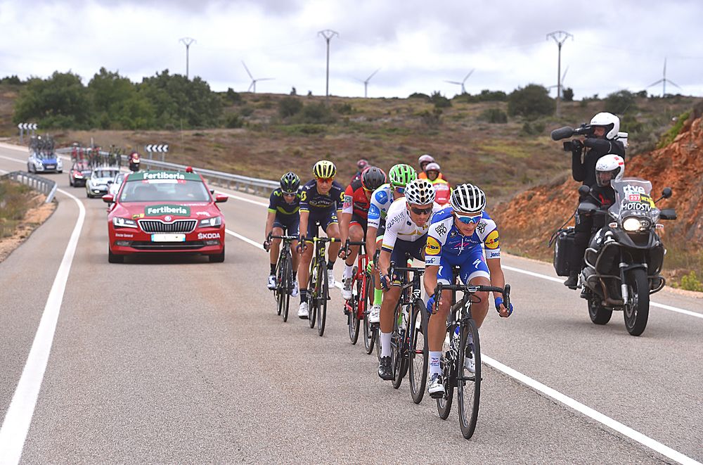 The breakaway on stage 17 of the Vuelta a Espana
