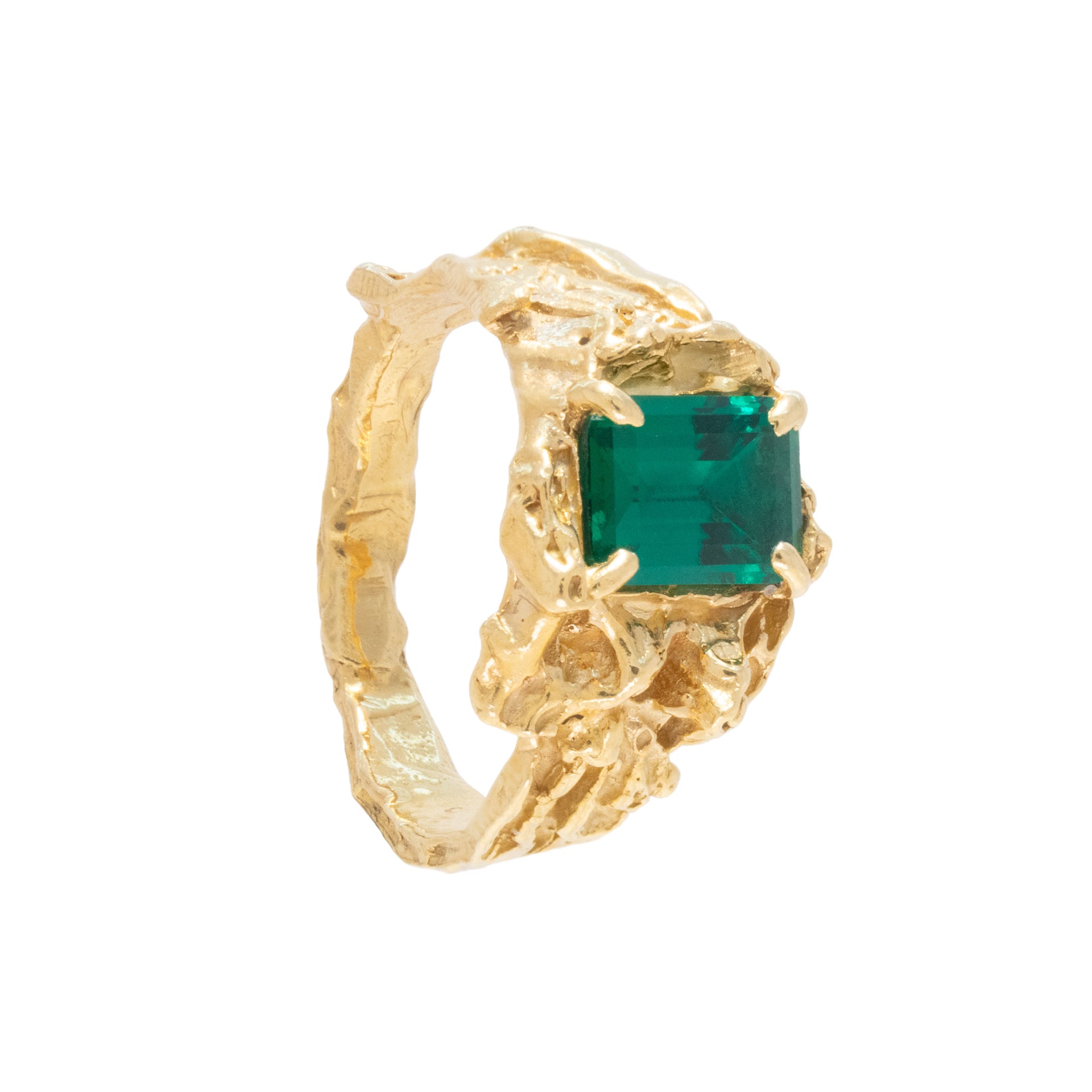 Shimeji Emerald Ring - Us 5