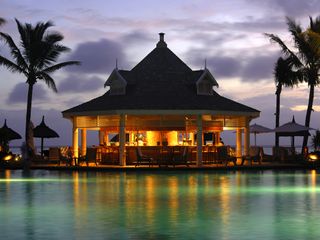 A luxury beachscape in Mauritius