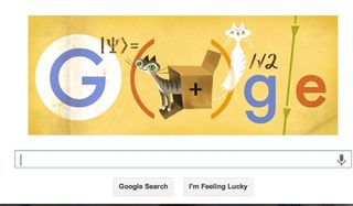 google doodle of schrodinger's cat