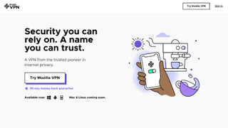 Mozilla vpn review - homepage