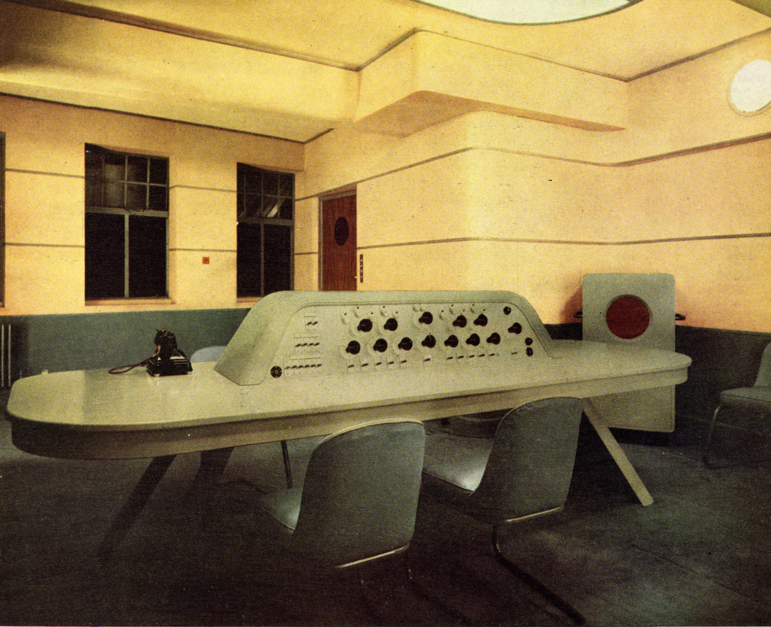 The Dramatic Control Panel and Dramatic Control Room, eighth floor of Broadcasting House