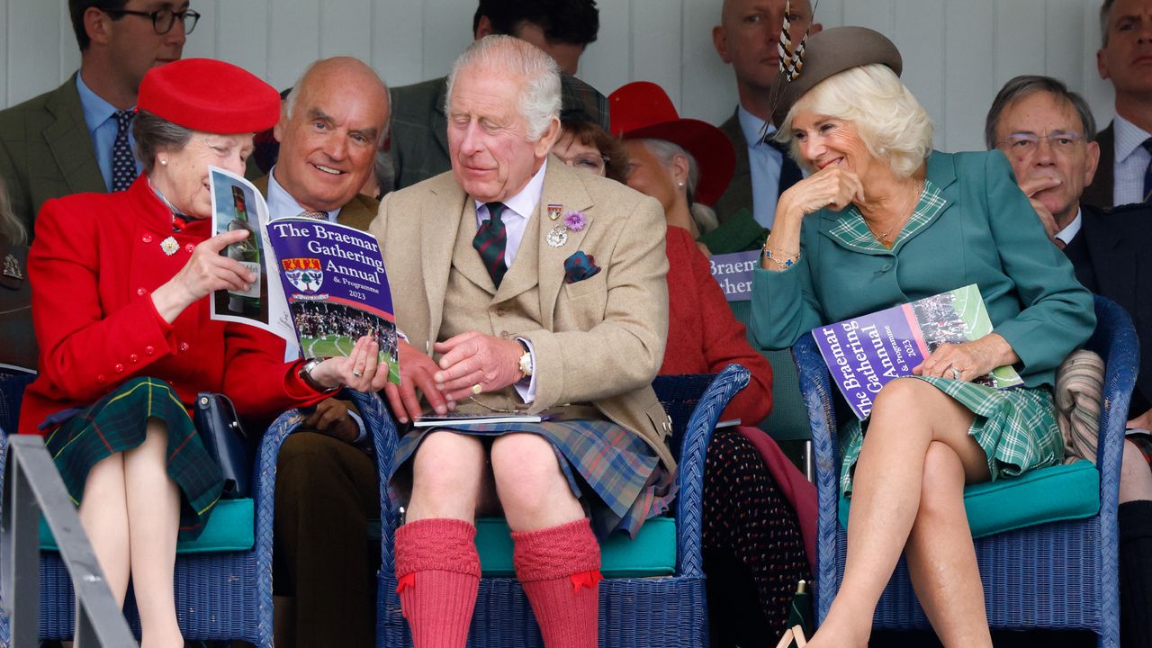 Princess Anne and Queen Consort Camilla at the Highland Games