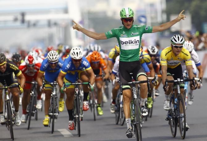 Theo Bos (Belkin) wins another stage