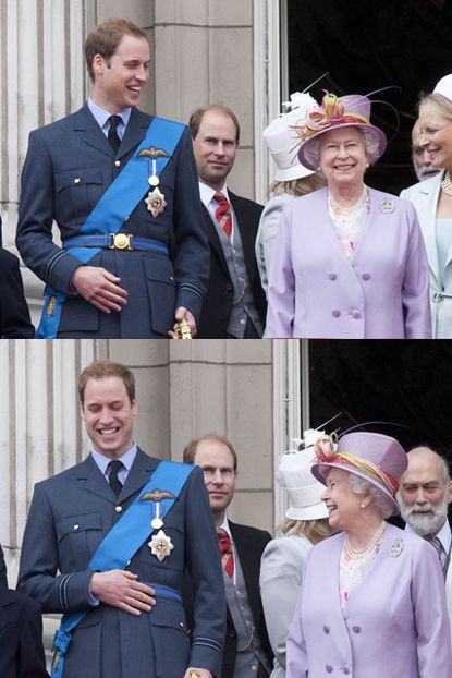 Queen and Prince William 