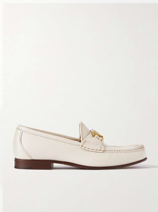 Vlogo Signature Embellished Leather Loafers