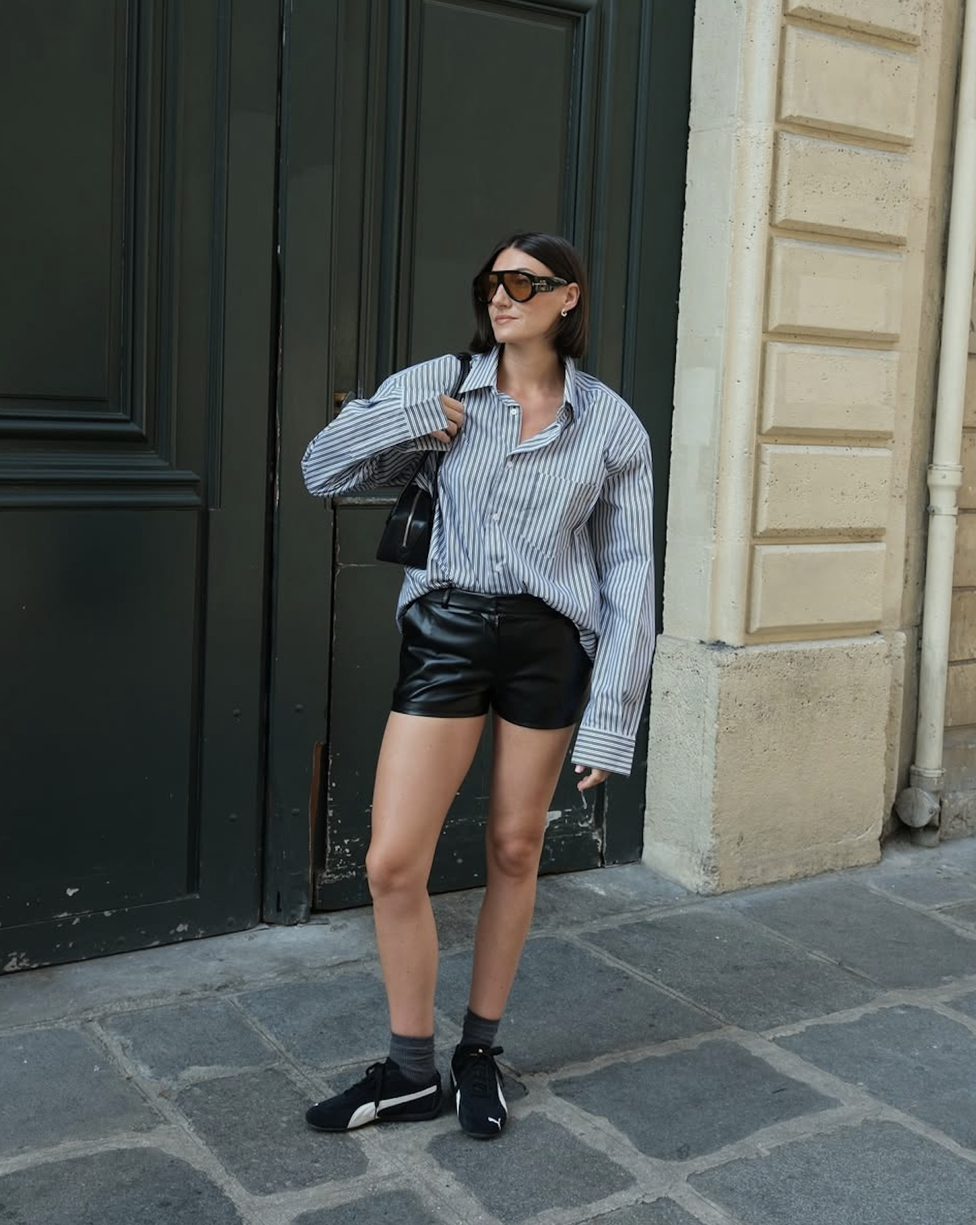 Sarah wearing Puma trainers