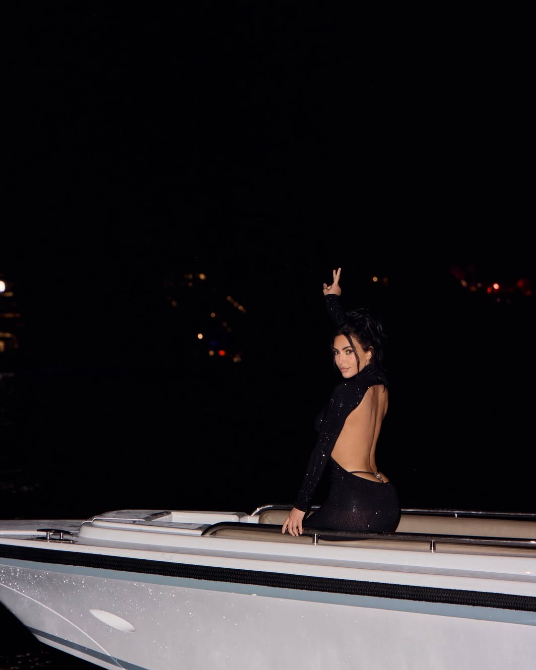 Kim Kardashian wore the same Gucci g-string dress as Kate Moss after the F1 Monaco Grand Prix