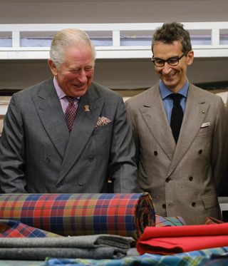 Portrait of HRH The Prince of Wales, Yoox Net-a-porter Group’s chairmain and CEO Federico Marchetti.