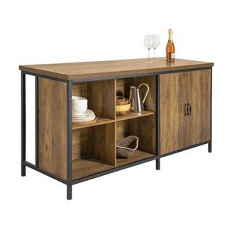 modern wooden freestanding kitchen island