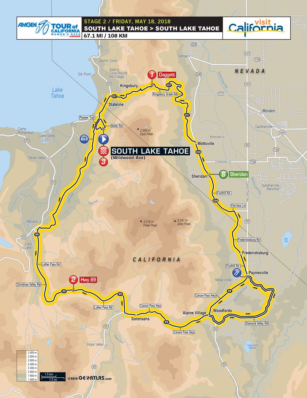 Stage 2 of the 2018 Tour of California Women's Race