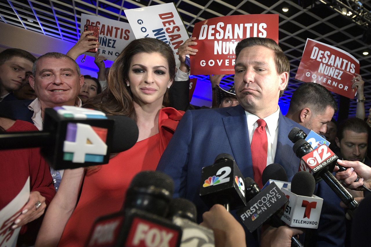 Lev Parnas with Ron DeSantis and his wife, Casey DeSantis.