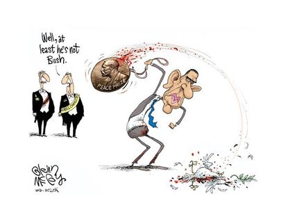 Obama puts his Nobel to use