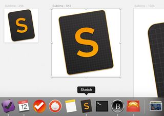 Preview your work on the OS X Dock