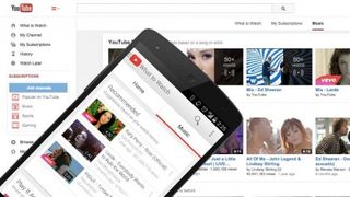 YouTube desktop and mobile