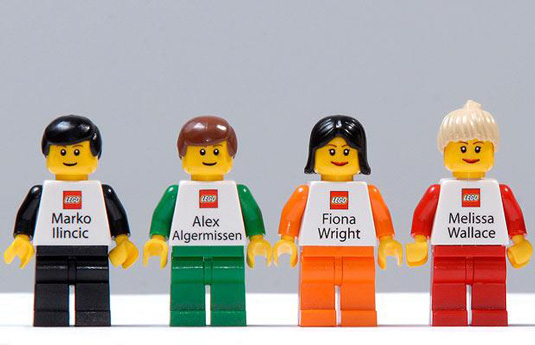 Business cards: Lego