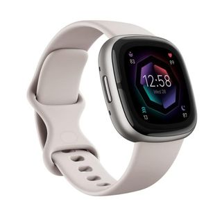 Fitbit Sense 2 Lunar White/Platinum.