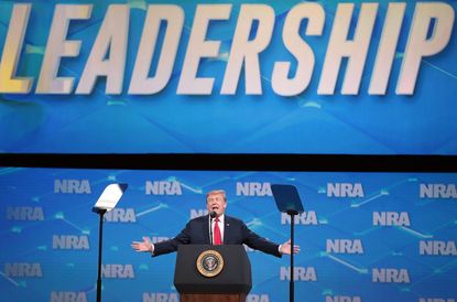 Trump speaks at the NRA's annual conference