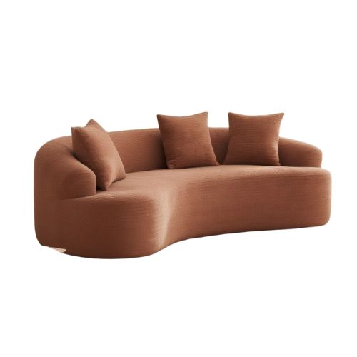 Ivy Bronx Curved Loveseat Sofa