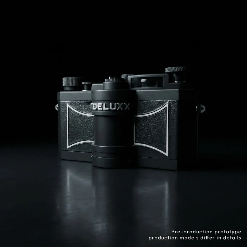 A prototype of the Silver Bridges WideluxX on a black background