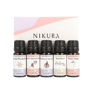 Nikura Christmas Scents Fine Fragrance Oil Gift Set - 5 x 10ml