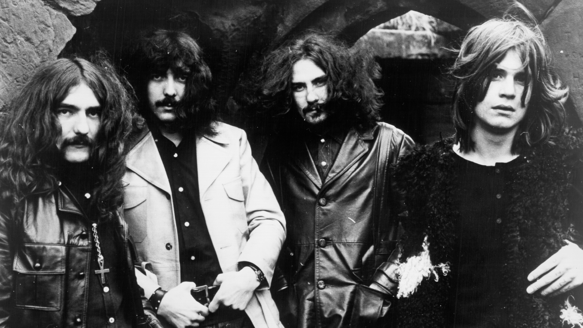 Geezer Butler, Tony Iommi, Bill Ward and Ozzy Osbourne, circa 1970